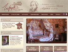 Tablet Screenshot of chateau-lafayette.com
